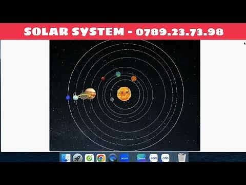 Solar system - Hướng dẫn lập trình Scratch mô phỏng chuyển động các hành tinh trong hệ mặt trời