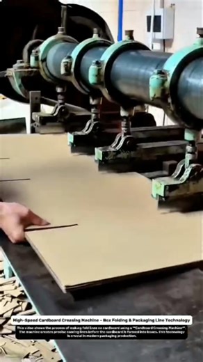 High-Speed Cardboard Creasing Machine – Box Folding & Packaging Line Technology.