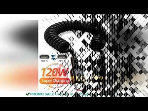 PD 120W Type C To Type C Cable 5A Fast Charge USB C Spring Car Charger Cable For iPhone 15 Series Xi