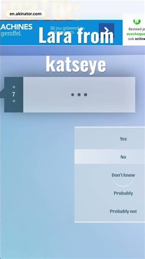 How long will it take until akinator guesses lara #katseye #fypシ゚viral