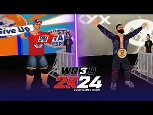 WR3D 2K24 V3 BY GAMESTATION | NEW MOVES, VIDEOTRONS, UPDATED NAMEPLATES, ARENAS & MORE