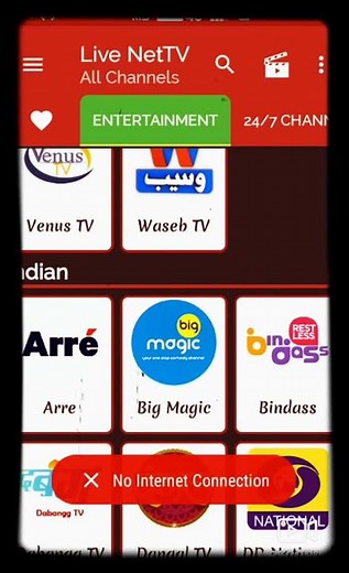 Live net TV use the app live