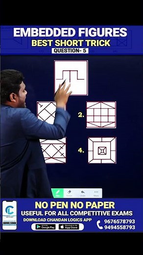 EMBEDDED FIGURES Short Trick | SSC | Railway | SSC MTS | APPSC | TSPSC | AP/TS SI, Constable