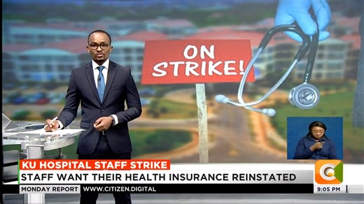 3.5K views · 84 reactions | KU Hospital Staff Strike: KUTRRH staff protest suspension of health insurance Staff want their health insurance reinstated Staff also want acting CEO Isaac Kamau removed #CitizenMondayReport Sam Gituku | Citizen TV Kenya | Facebook