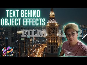 TEXT BEHIND OBJECT EFFECTS USING FILMORA 12 TUTORIAL 2023