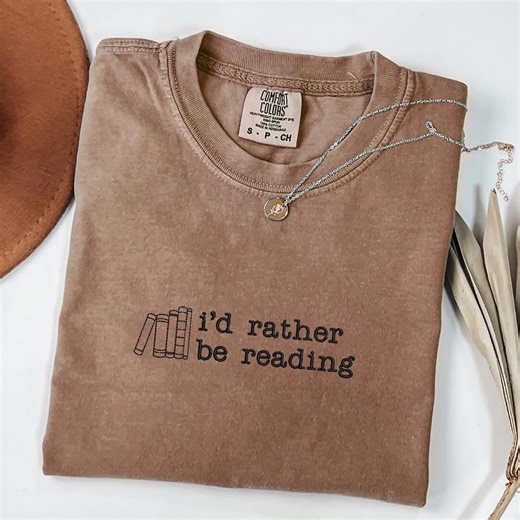 Rather Be Reading Embroidery File - Bookish Book Lover Snarky Quote Typewriter Funny Design - Etsy