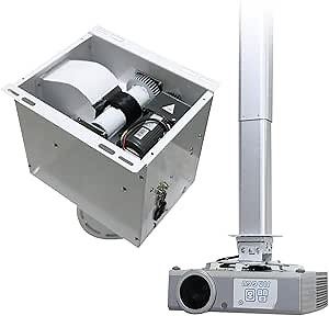 Projector Ceiling Mount Hidden Projector up and Down Lift Motorized Camera Bamboo Lift Stand for Conference System (3M（Projector Open Installation)