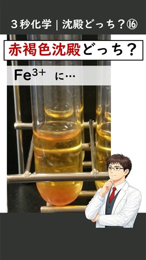 ３秒化学｜沈殿どっち？⑯（高校・無機化学）