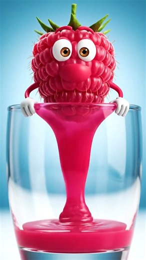 The Raspberry That Squeezed Itself! 😂 #Shorts