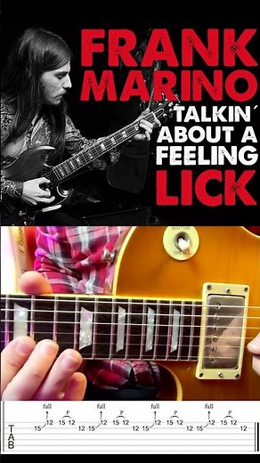 Frank Marino Guitar Lick From The Album Live! With Mahogany Rush