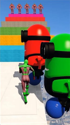 GTA 5 Epic Water Ragdolls Spiderman Jump/Fails Ep 233 #shorts