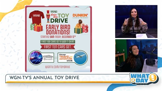 Brhett Vickery shares details about the upcoming WGN Drive Thru Toy Drive! Bring a new, unwrapped toy to the WGN-TV studios Friday, Dec 12 from 5a-2p or text TOY to 97999 to make a monetary donation. Learn more here: https://tinyurl.com/mr32s6xt | WGN Morning News