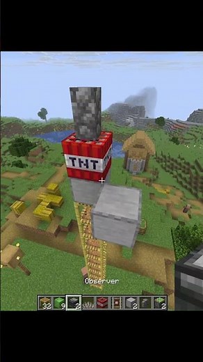 Simple TNT Flying machine 🔥🔥🔥 #minecraft #minecraftart #minecraftbuilds #creativeminecraft