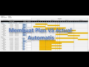 File Gratis & Cara Membuat Plan Vs Actual Automatis