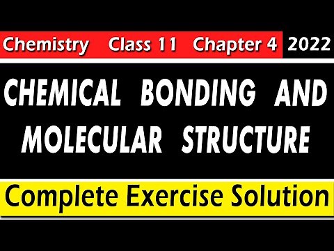 Chemistry Class 11 Chapter 4 | Chemical Bonding and Molecular Structure Exercise Question Solution
