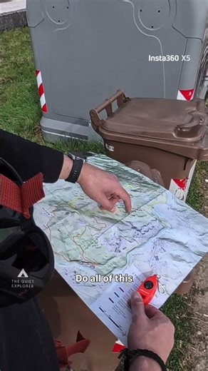 Figuring out navigation with map and compass