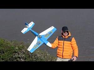 Extra 260 on the slope. Glider Maiden flight.