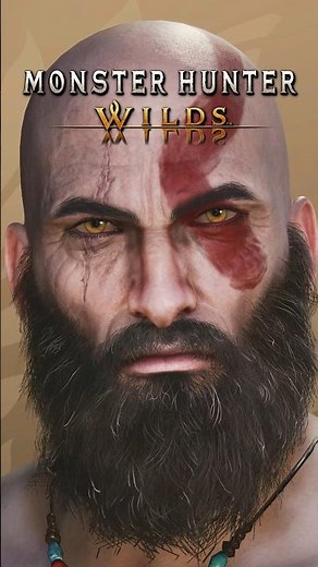 KRATOS in Monster Hunter Wilds - Character Creation Tutorial #monsterhunterwilds #godofwar