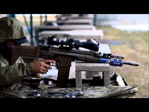 SCAR 17S Muzzle brake test