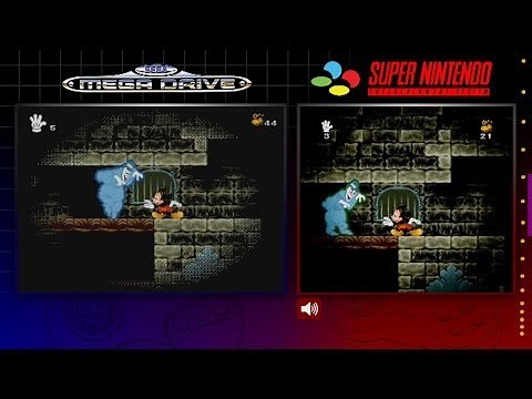 Mickey Mania | Mega Drive & SNES | Comparison - Dual Longplay