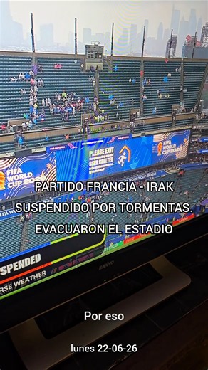 FRANCE - IRAQ FIRST WORLD CUP MATCH SUSPENDED ⚽️