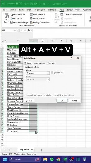 How to make Dropdown Lists in Excel‼️ #excel