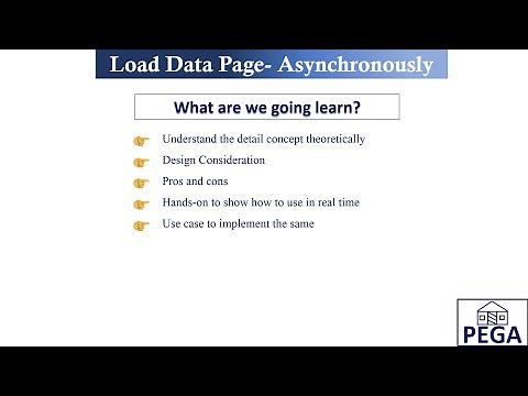 #PEGA Load Data Page - #Asynchronously