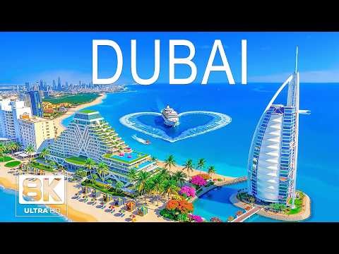 [8K] Dubai 🇦🇪 City of the Future, Billionaire Skyline | Burj Khalifa, Palm Jumeirah UHD
