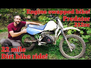 Predator 212cc engine swap mini bike motorcycle ride