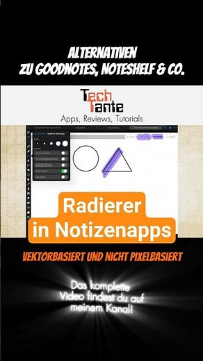 Erasers in note-taking apps: Classification #noteful #digitalplanning #techtante #goodnotes #note...