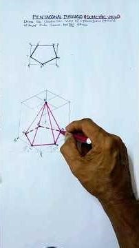 Pentagonal pyramid (Isometric view)