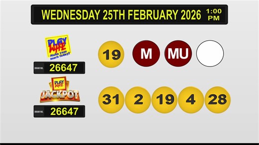 Here's a recap of today's draws: | TTT Live Online