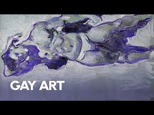 A quick sketch of a sporty male body | GAY ART | 4K art process