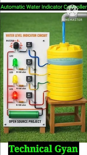 Water Level Indicator & Alarm Circuit#experiment #diyproject #diy
