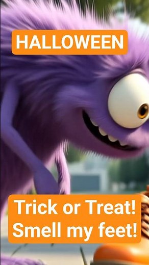 🍬 TRICK OR TREAT! Smell My Feet Song! 👻 (Kids Halloween Dance Short)