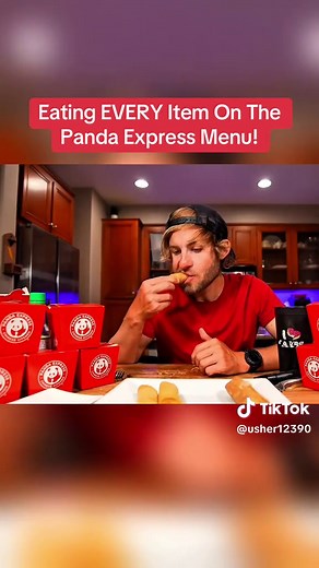 Eating EVERY Item On The Panda Express Menu!#eriktheelectric #foodchallengetiktok #carbs #eating #eatingshow