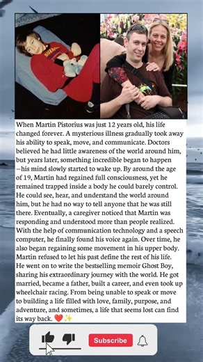 Trapped Inside His Own Body for 12 Years 😢 | Martin Pistorius’ Incredible True Story ❤️