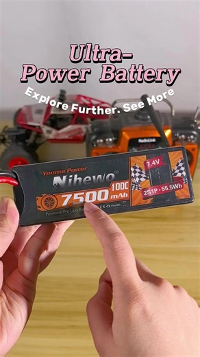 2Packs 2S Lipo Battery Pack, 7.4V 7500mAh RC Battery 100C Hard Case Lipos EC5 Connector Compatible with 1/8 1/10 RC Car Truck Truggy Vehicles Tank Boat Airplane Models #electronics #batterycharger #rechargeablebatteries #batterytools #lithiumionbatteries #