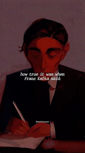 How tired do you have to be to understand this🪽Quote by Franz Kafka. #poetry #quotes