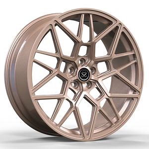 [Hot Item] 23inch 23X10 Concave Design Monoblock 1 Piece Rims Rose Gold Forged Ranger Rover SVR Wheels