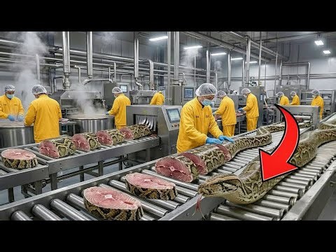 The Incredible Process You’ve Never Seen Inside the Modern Snake Meat Factory