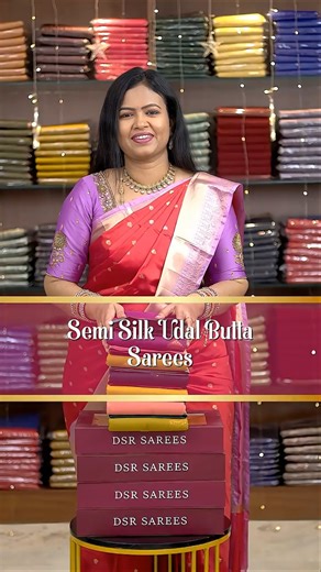 Premium Kanchi Korvai border semi silk Udal butta bridal saree | Booking : 6374441254