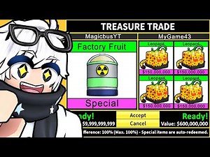Trading FACTORY Fruits For 24 Hours In Blox Fruits