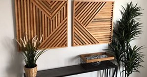 How To Build Geometric Wood Wall Art