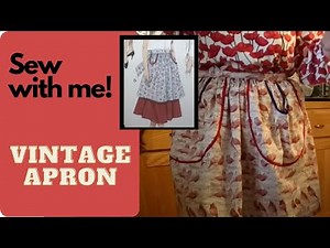 Sewing a vintage inspired apron without a pattern!