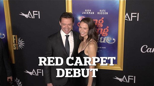 Hugh Jackman and Sutton Foster make red carpet debut as a couple