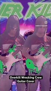 Overkill Wrecking Crew Guitar Cover #overkill #guitarcover #youtubeshorts #fyp