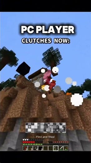 PC PLAYER CLUTCHES NOW💀 VS BEDROCK PLAYER CLUTCHES ☠️|| MINCRAFT🔥