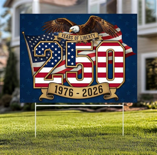 America's 250th Anniversary Yard Sign, 1776-2026 Semiquincentennial Celebration, Patriotic Eagle Outdoor Decor, USA 250th Year Porch Art - Etsy Canada