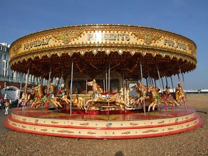 Carousel in Brighton, England